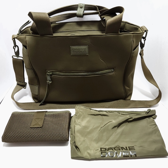 Dagne Dover Handbags - Dagne Dover Diaper Tote Bag WADE Dark Moss Green
